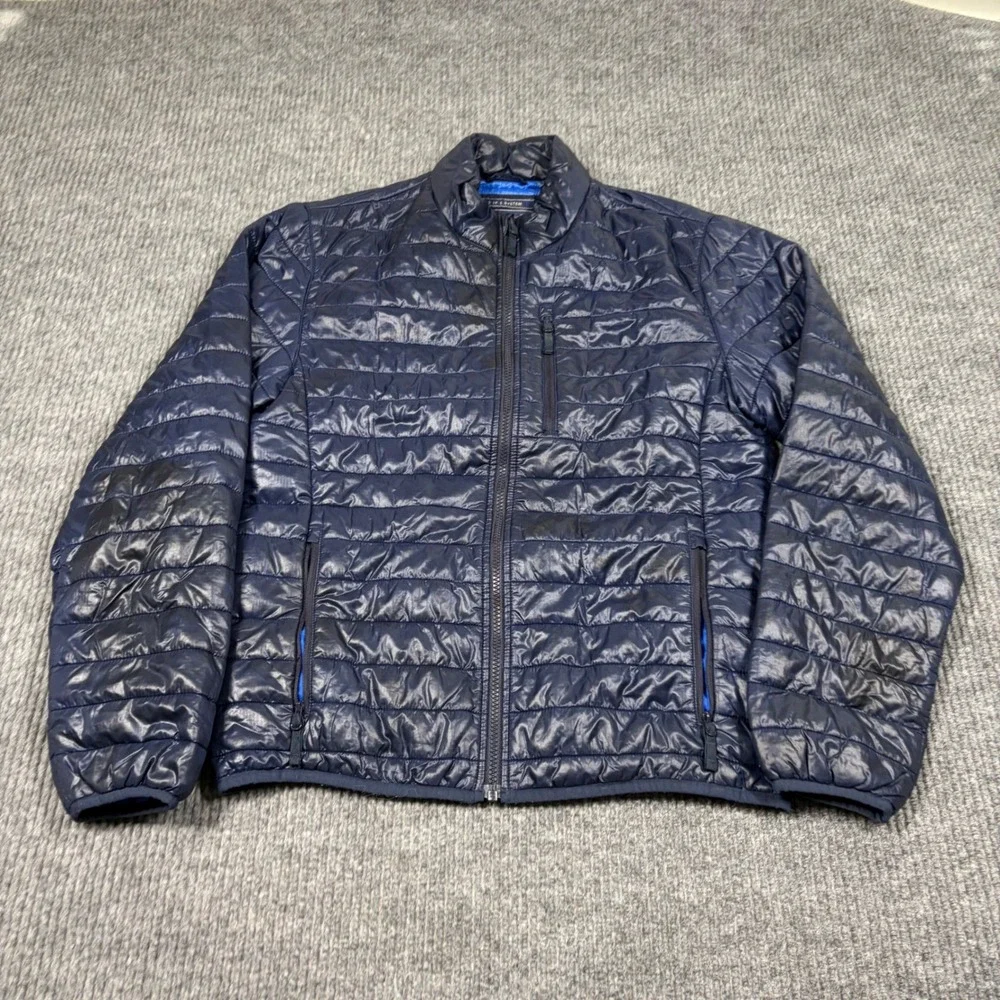 J. Crew Jacket Mens S 3 in 1 System Blue Quilted Puffer Full Zip Lightweight